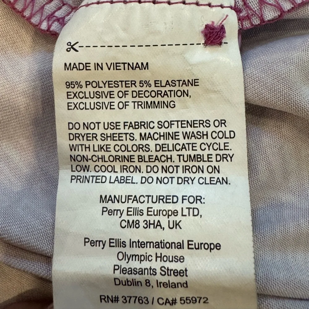 Callaway Golf Polo Shirt Mens 3XL PURPLE ORCHID TROPICAL Opti Dri Stretch Palm - Picture 8 of 9